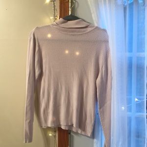 soft pink turtle neck